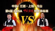 郑宇伯 vs 杨帆 2023CBSA中式台球世锦赛