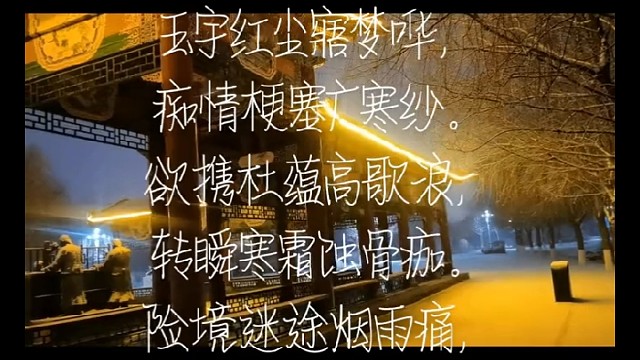 昨夜星辰昨夜风