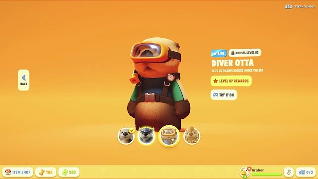 猛兽派对： 瓦特水獭憨憨的样子很可爱有三套皮肤009