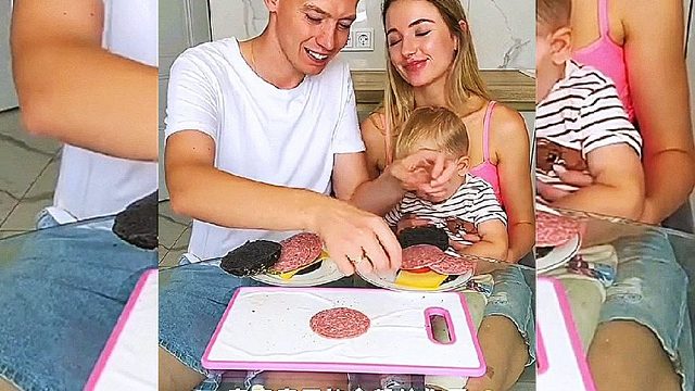 老公用肉饼考验老婆，没想到被将了一军，高实在是高！