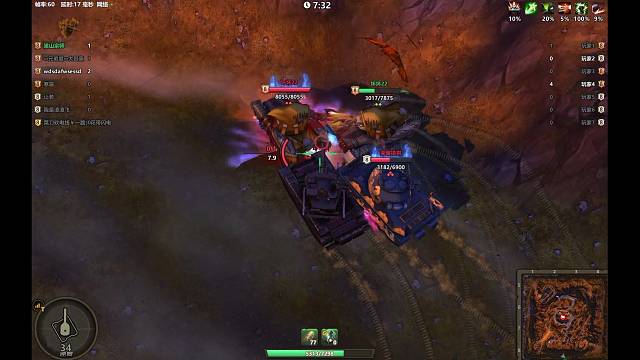 坦克大战 黑99天梯一挑二翻盘～