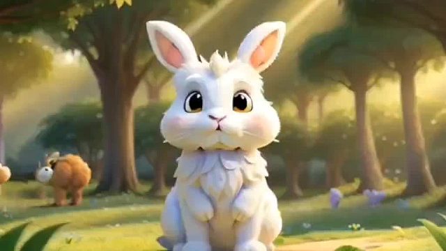 乱扔垃圾的小白兔