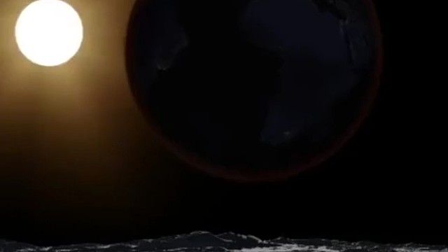 从月球上，看日全食，是什么感觉？