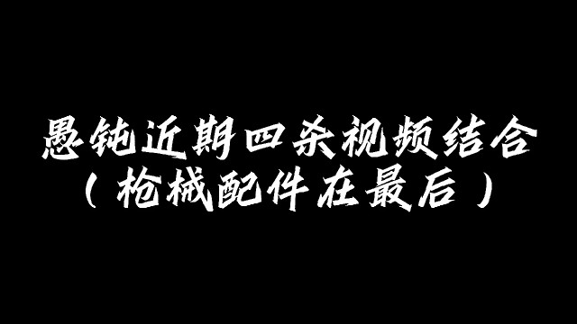 愚钝近期四杀结合（配件在末尾）