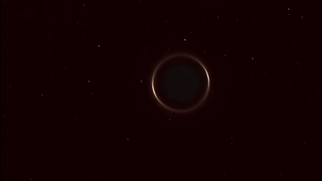 黑洞把星星拉扯得像面条，最后完全吞噬掉。