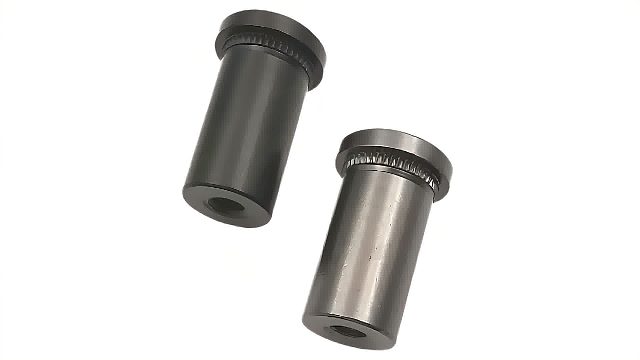 工丂圆头滚花压铆定位螺母