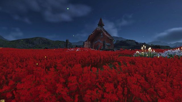 游戏中的美丽的花海！2