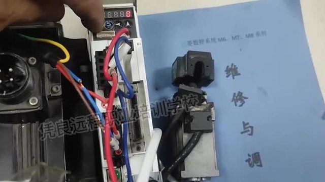 松下伺服电机调零前故障现象与调零后运行测试