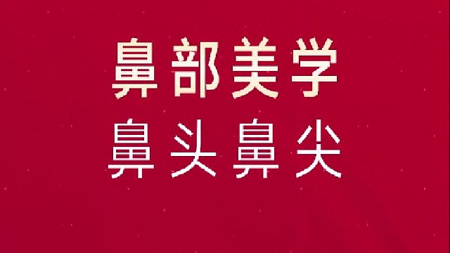 鼻部美学-鼻头鼻尖