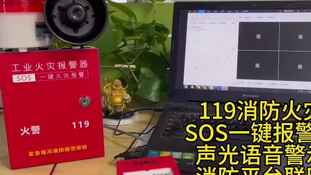 广东盾王4G消防火灾SOS工业声光语音报警器后备电池