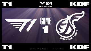[LCK]【T1 vs KDF】第一局速看丨2024LCK春季賽第一周第三日丨20240119