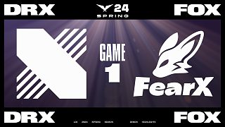 [LCK]【DRX vs FOX】第一局速看丨2024LCK春季賽第二周第三日丨20240126