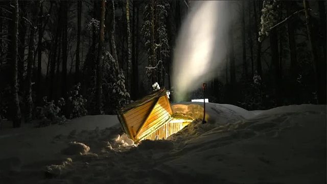暴风雪过后差点找不到自家大门，零下33度的低温，居然热到穿短裤