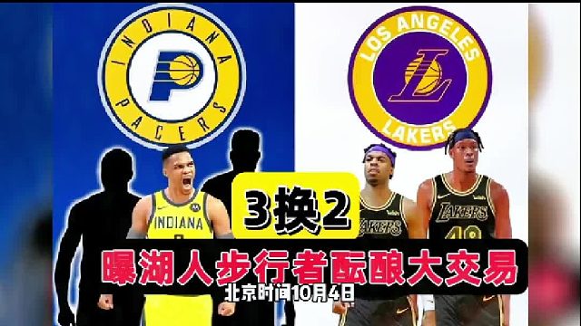 3换2！曝湖人压哨交易，威少清空社交真因曝光，佩林卡恐先斩后奏