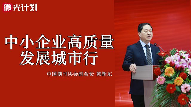 微光计划中小企业高质量发展城市行启动仪式领导致辞（一）