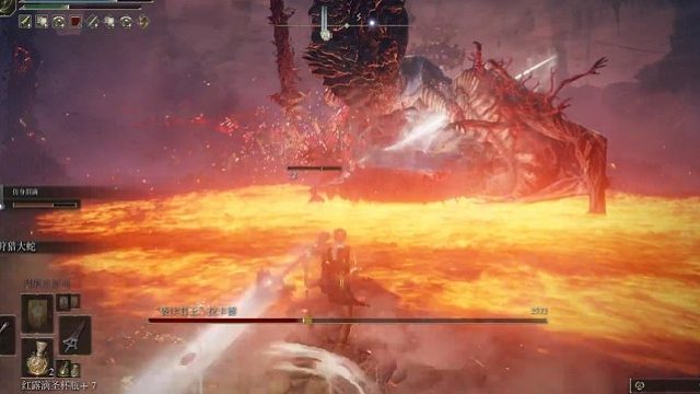 vs 火山底大蛇 (我和大姐联手是无敌的！)