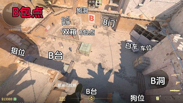 沙2报点来啦，dust2报点教学，炙热沙城2点位名称