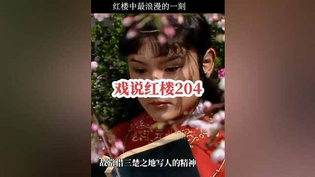 204、红楼中最浪漫的一刻，宝玉如何借着西厢记向黛玉表白的？#红楼梦