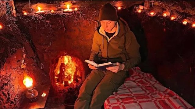 为了躲避森林的豺狼虎豹，小伙挖出了史上，最隐蔽的地下防空洞