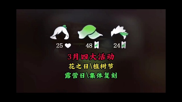 3月份四大玩法：花之日、植树节、露营日、集体复刻