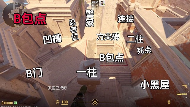 cs2阿努比斯报点教学！职业选手报点教学，阿努比斯地图名称