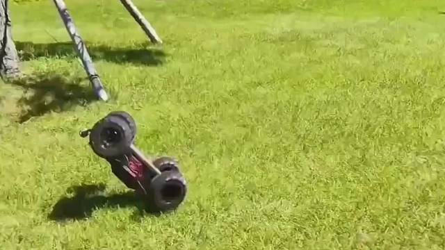 来看金猎豹大脚车空翻，姿势太帅气了！