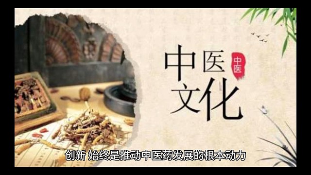 创新是推动中医药发展的根本动力