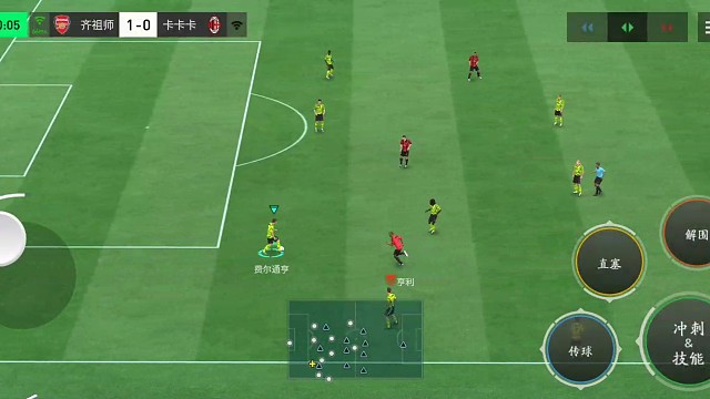 基本边路2过1配合