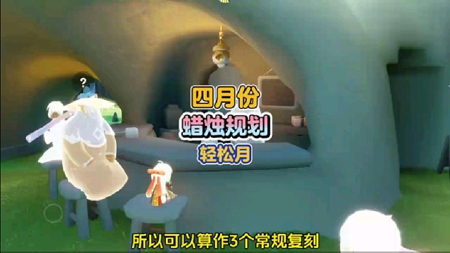 四月份的活动和蜡烛规划，比较轻松