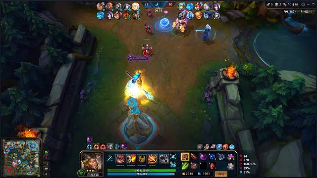 5个边路牛头暴走到17个人头瞬间