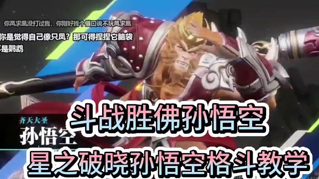 斗战胜佛齐天大圣
星之破晓孙悟空格斗教学！