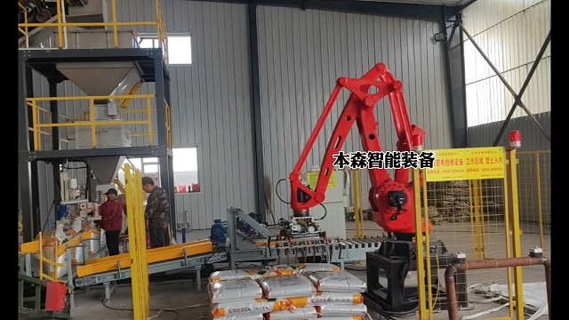 山东码垛机器人，机器人码垛机设备专业生产肥料码垛机器人，肥料码垛机#工业机器人 #自动化生产线
