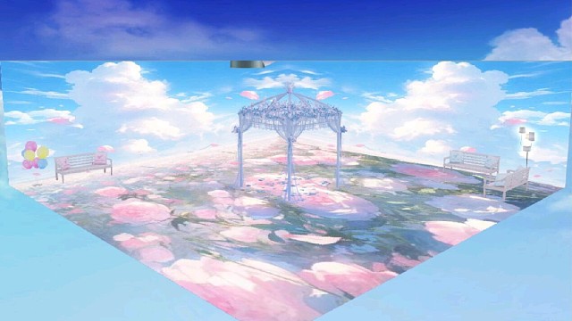 抬头是天空，地下是花海