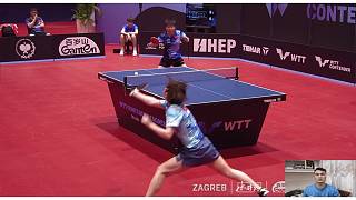 WTT乒乓球賽，孫穎莎大戰(zhàn)日本一姐，決勝時刻，沒想到莎莎上演最牛一幕