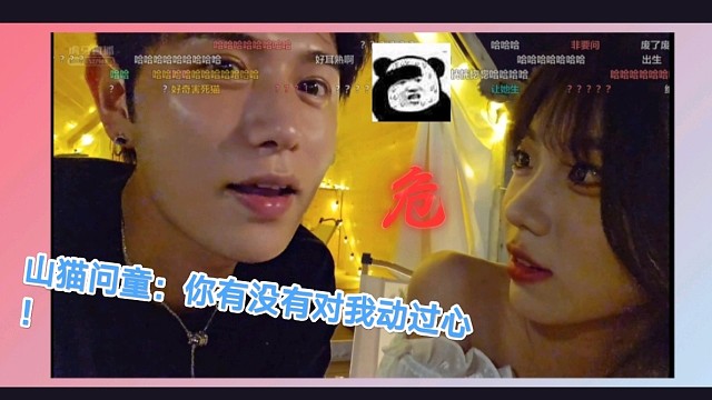 山猫问童：你有没有对我动过心？童锦程肉眼可见的慌了！