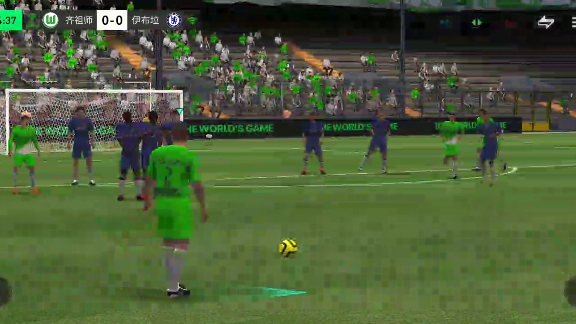 任意球离球门太远 也没有过来配合战术角球的球员=那就重新控球再组织 边路脚步迷惑对手