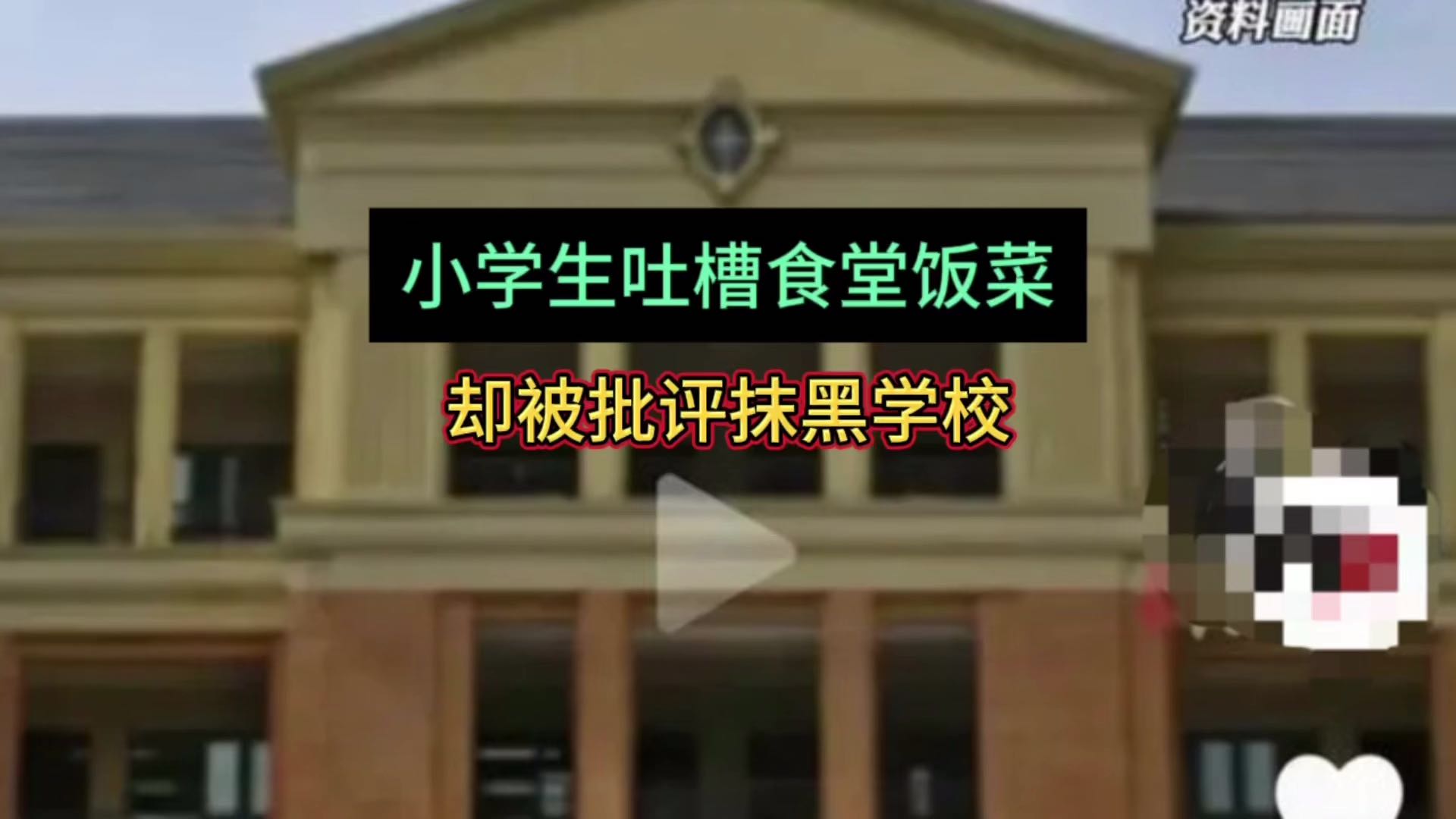 荒唐！小学生吐槽食堂饭菜差，却被批抹黑学校，校方回应让人气愤