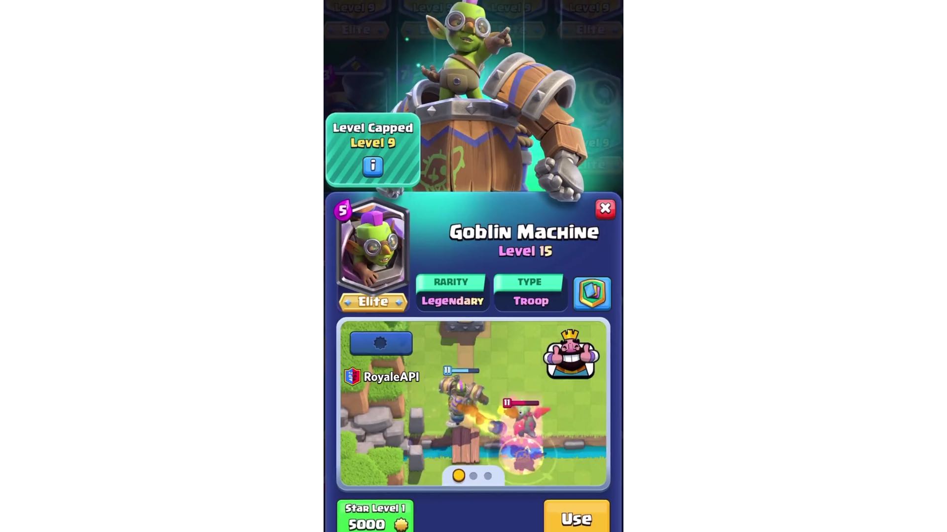 皇室战争5费新卡机器哥布林