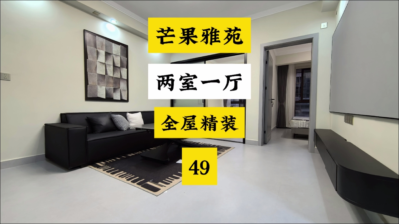 车站南路芒果雅苑49平精装电梯小两房。#长沙买房 #精装修拎包入住