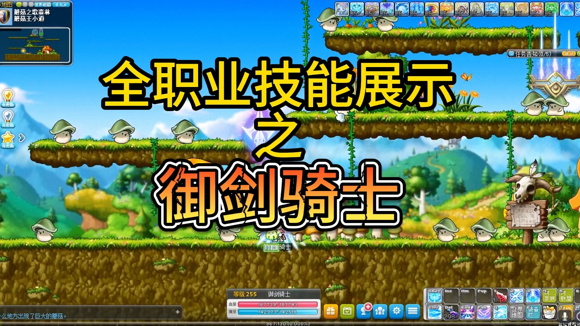 冒险岛全职业技能展示之御剑骑士