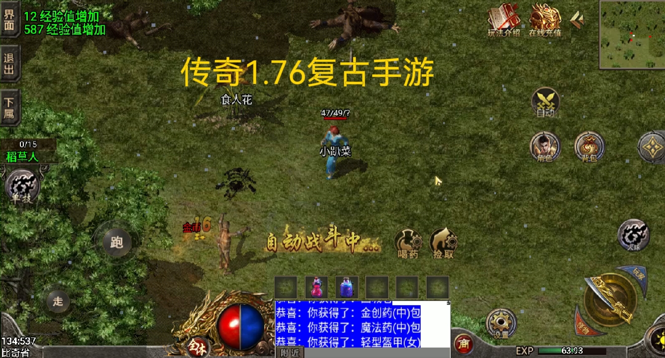 传奇复古手游法师开号