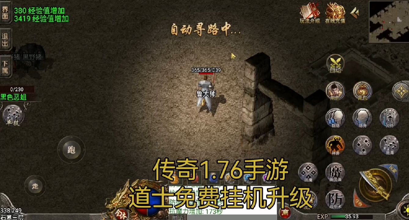 传奇1.76手游免费挂机升级