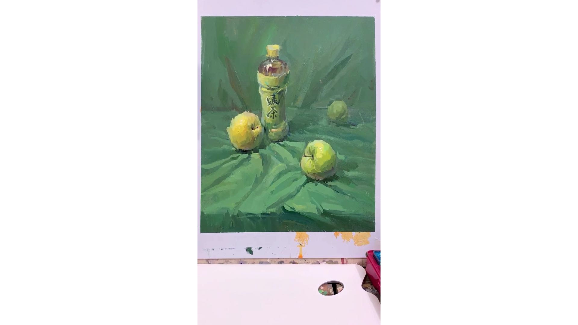 让美术生画到崩溃的绿色静物组合