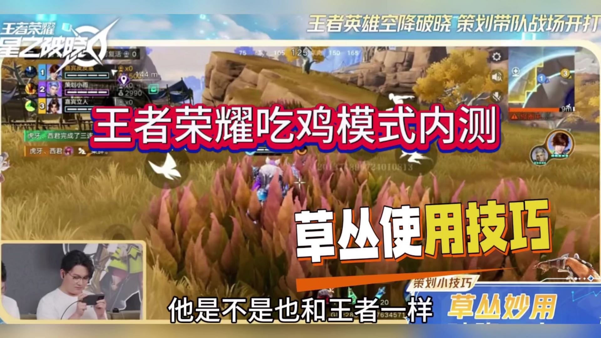 王者荣耀吃鸡模式，草丛使用技巧