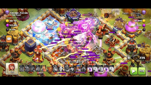 部落冲突国际服：飞龙龙骑士与奥迪流的完美配合，轻松三星十六本