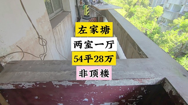 左家塘两室一厅54平28万，非顶楼。#长沙买房 #高性价比好房