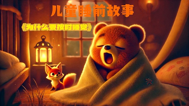 儿童睡前故事-《为什么要按时睡觉》