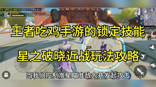 王者荣耀吃鸡手游锁定技能，近战真男人玩法