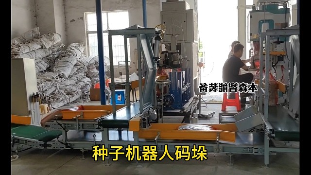 码垛机机器-全自动码垛-操作简单种子码垛，码垛种子，种业堆包机，种子码垛机，机器人码垛种子，种子码垛