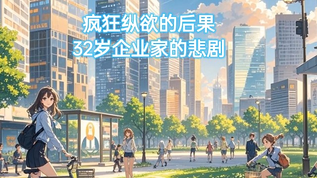 瘋狂縱欲的后果：32歲企業(yè)家的悲劇